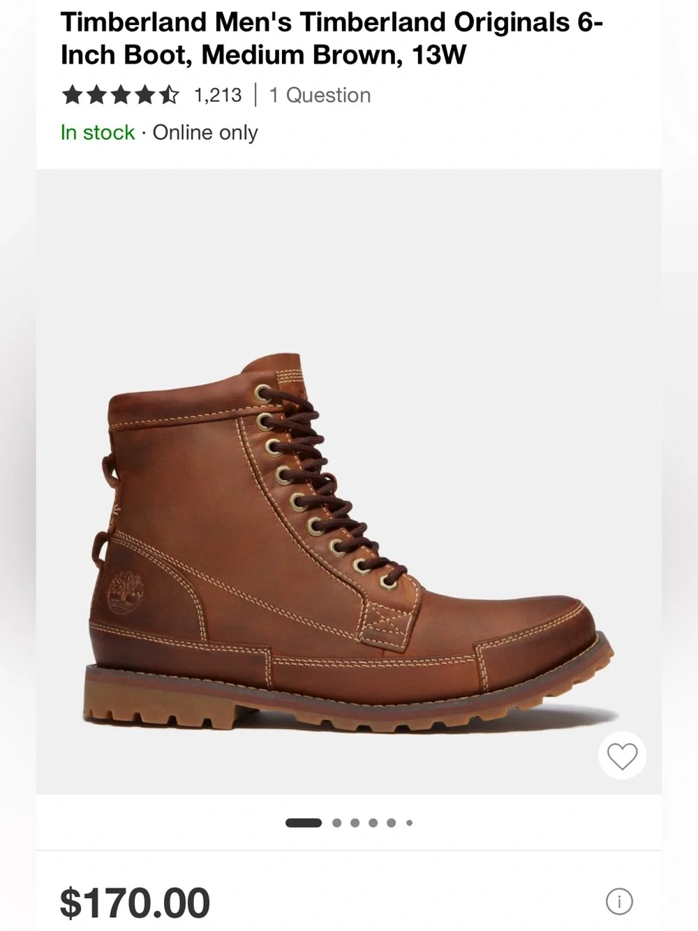 Timberland Men’s Original Boots
